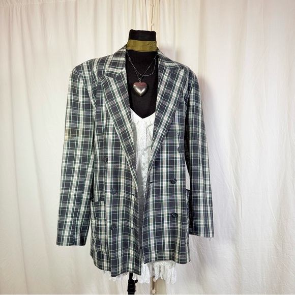 Calvin Klein Jackets & Blazers - Vintage Calvin Klein Sport Plaid Blazer — Size M